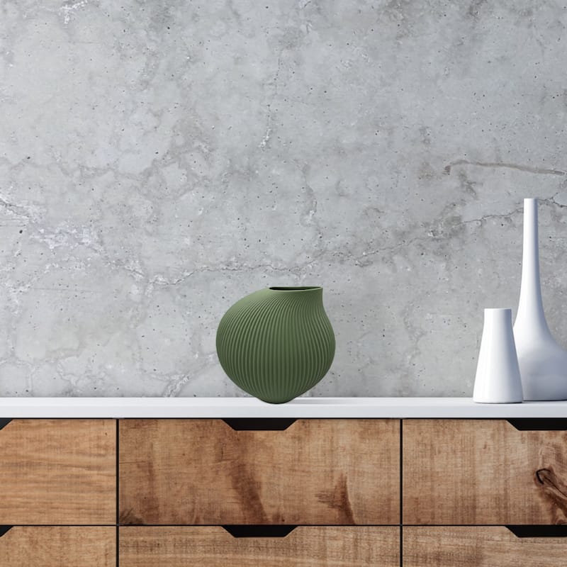 7 Inch Wide Modern Ceramic Vase for Flowers