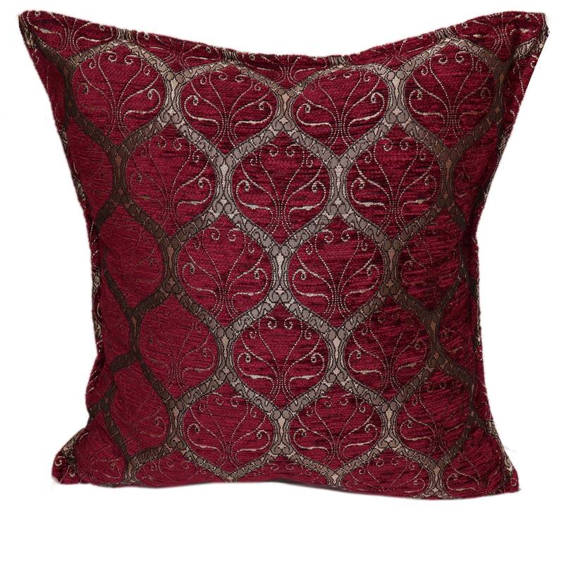 Trellis Myrtus Chenille Decorative Contemporary Turkish Pillow