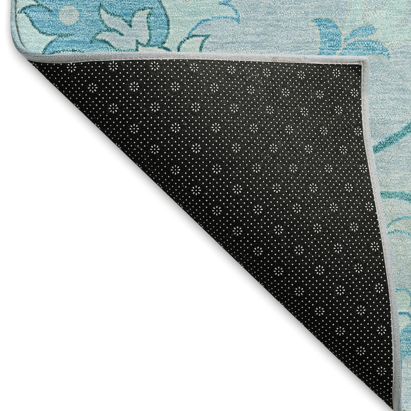 Machine Washable Indoor/ Outdoor Traditional Serena Chantille Rug
