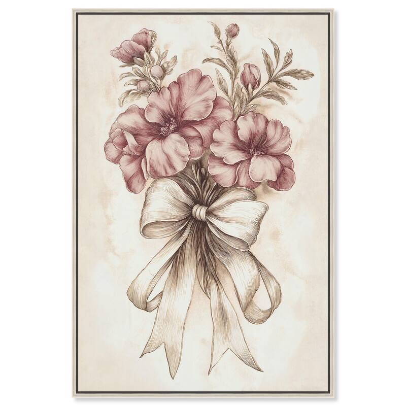 Tied with Tenderness I Canvas by Art Remedy - Silver - 20" x 30"