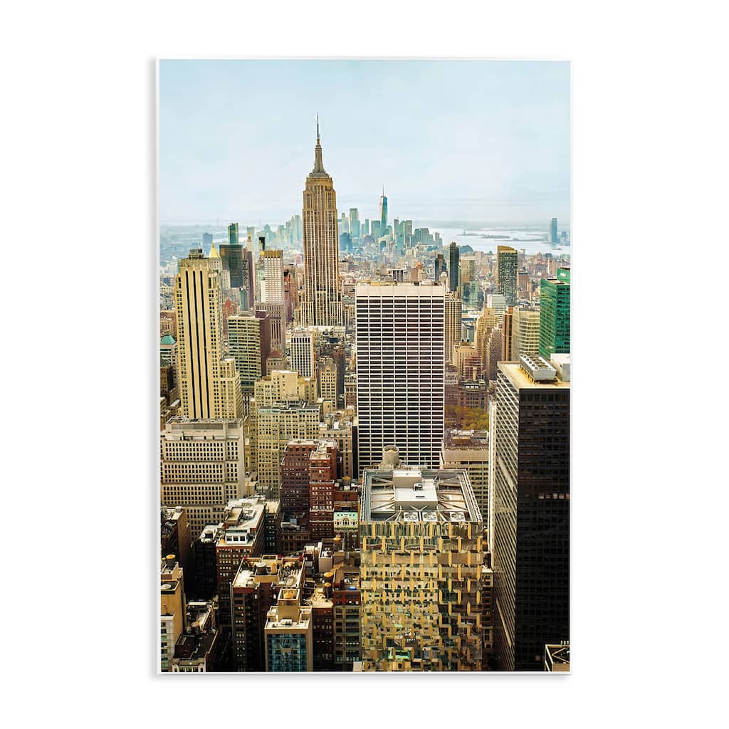 Stupell Overlooking Cityscape Buildings Wall Plaque Art Design By Seven Trees Design