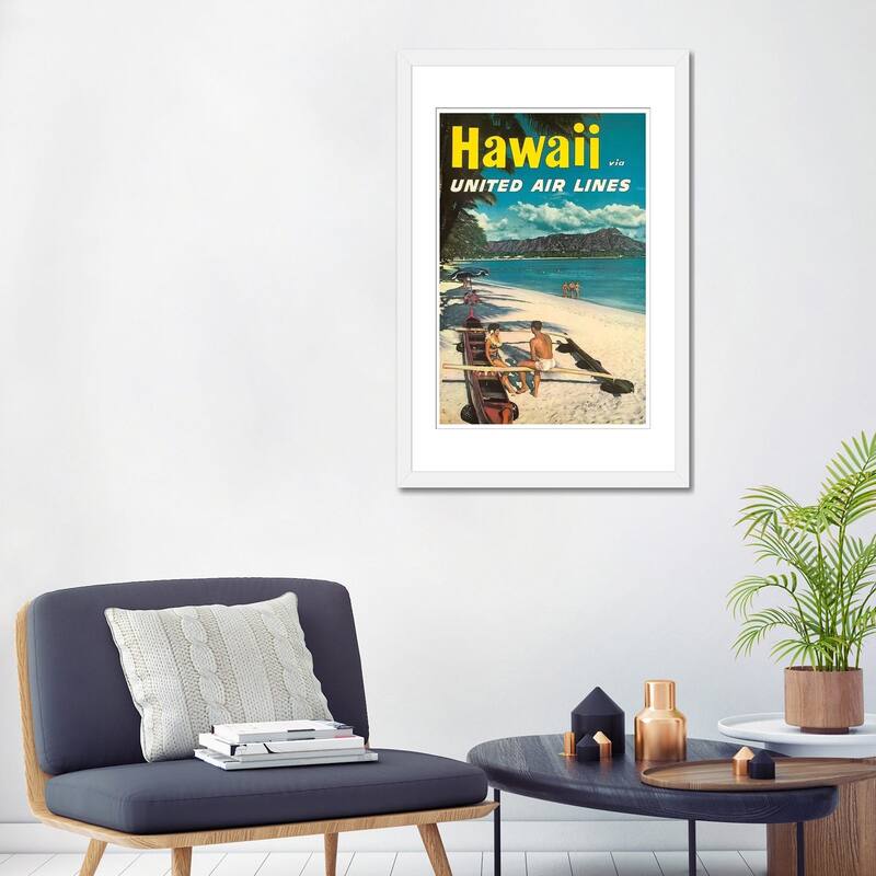 iCanvas "Hawaii - United Airlines" by Unknown Artist