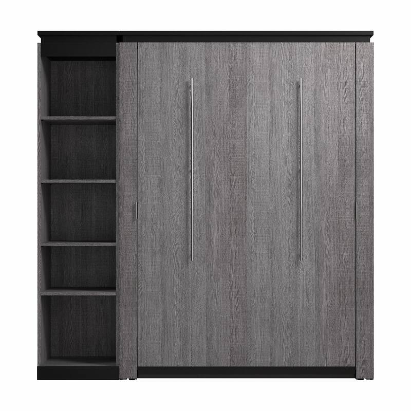 Orion Full Murphy Bed with Shelves (81W) by Bestar