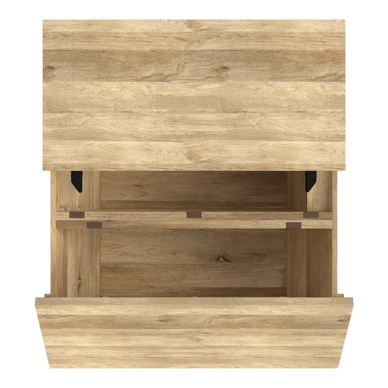 WYNDENHALL Gillean 36 inch Wide Solid Mango Modern Lift Top Coffee Table