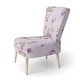 preview thumbnail 11 of 15, Designart "Purple Flowers and Leaf" Upholstered Cabin & Lodge Accent Chair and Arm Chair Side Chair