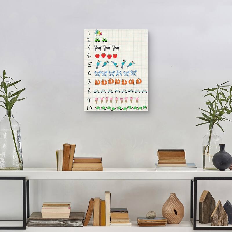 Nifty Numbers Count by Lisa Stickley Canvas Art Print