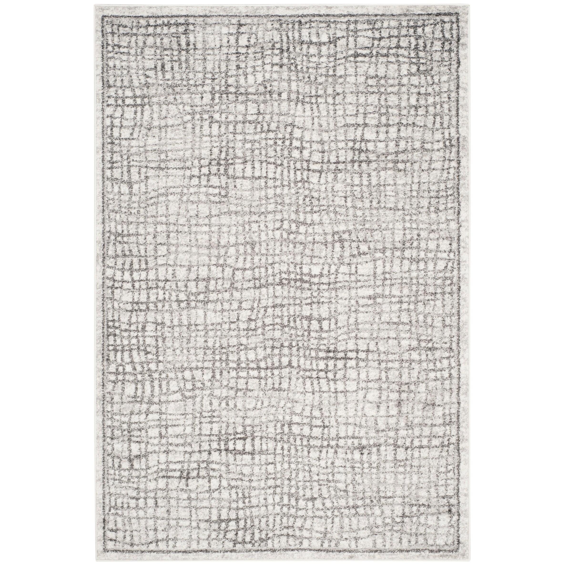 Shop Safavieh Adirondack Abstract Grid Distressed Rug On Sale
