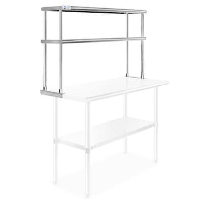 48 x 12in NSF Stainless Steel 2Tier Overshelf