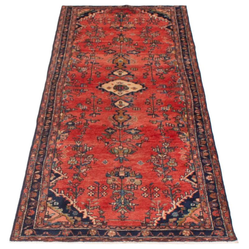 ECARPETGALLERY Hand-knotted Andelz Red Wool Rug - 3'7 x 9'6