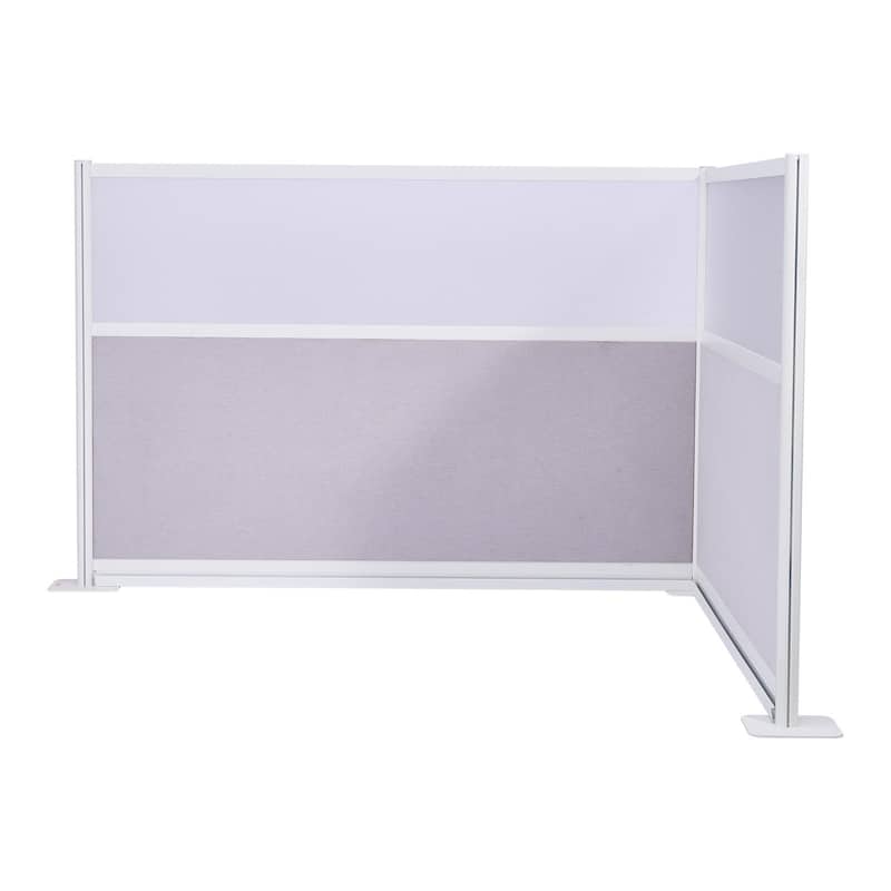 2-Pack Freestanding Office Partition 72"x48" Cubicle Walls - 72 x 7.8 x 48 in