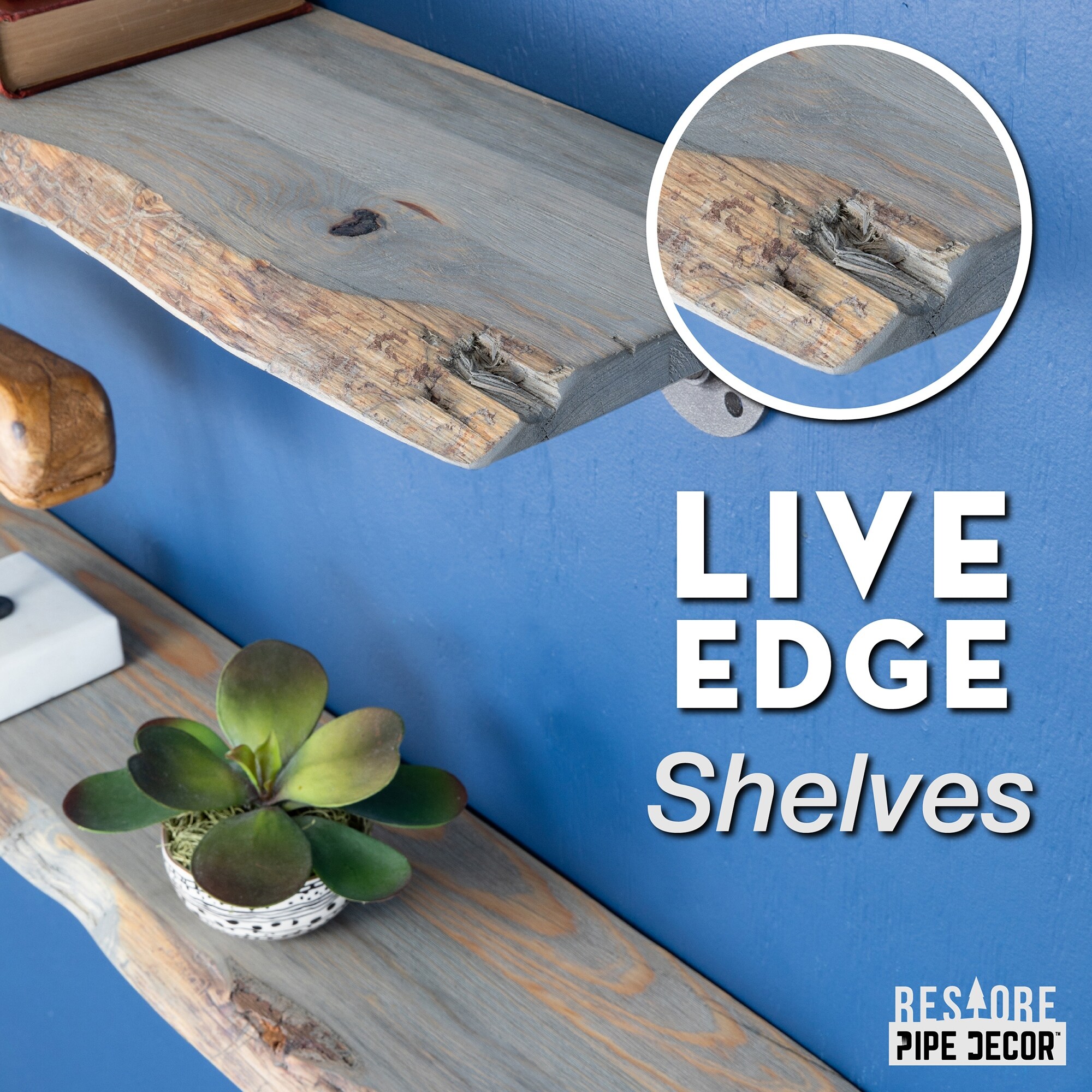 Pipe decor online shelves