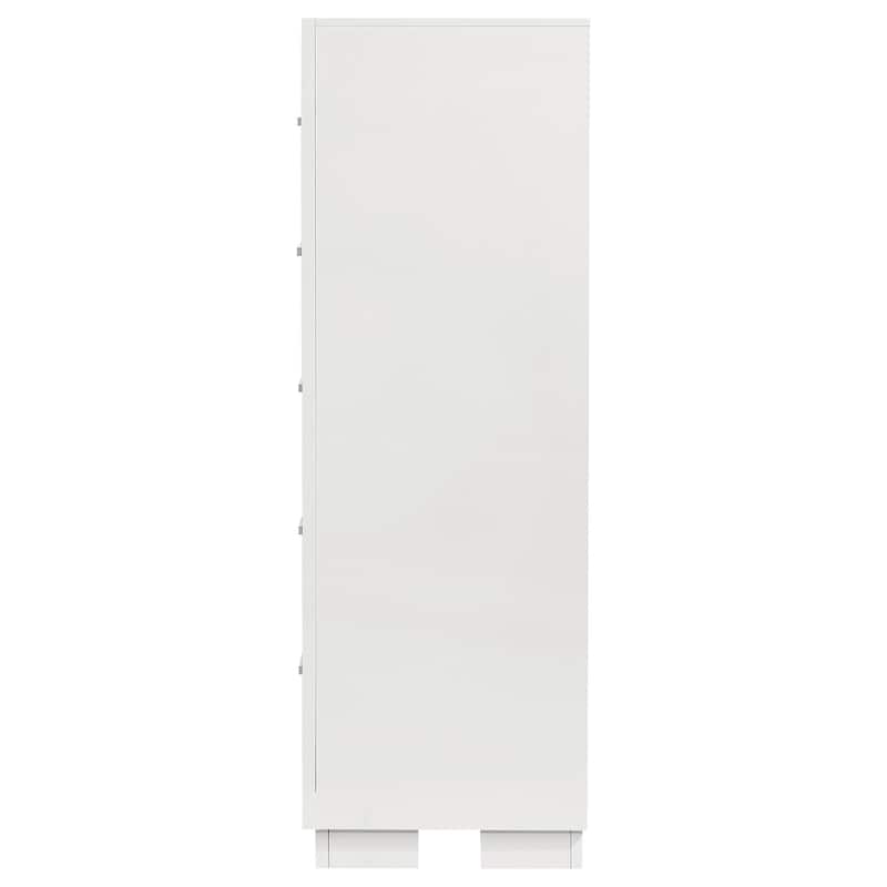 Jessica 5-drawer Bedroom Chest Cream White