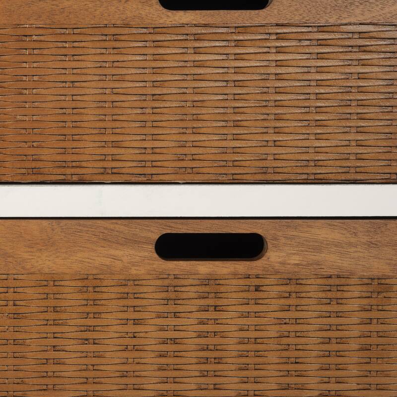 SAFAVIEH Landers Farmhouse 6-Drawer Storage Chest - 30" W x 12.5" L x 26" H