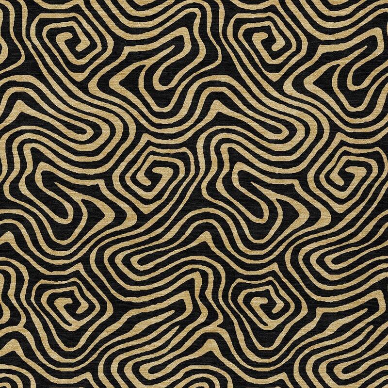 HomeRoots Abstract Transitional Rectangle Outdoor Rug