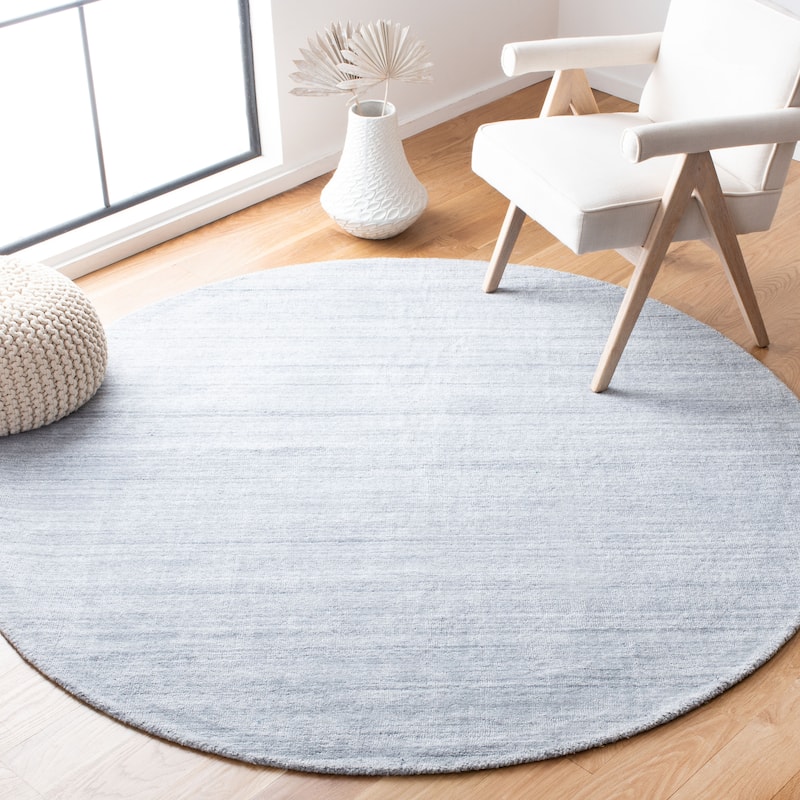 SAFAVIEH Handmade Mirage Ibtihaj Rug - 6' Round - Grey