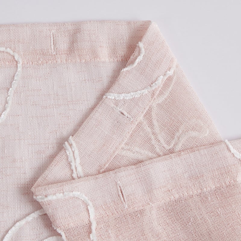 Dainty Home Stella Chenille Embroidered Shower Curtain