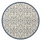preview thumbnail 126 of 161, JONATHAN Y Ourika Vintage Filigree Textured Weave Indoor/Outdoor Area Rug 5' Round - Navy/Beige