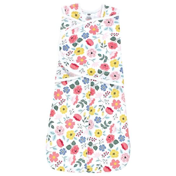 slide 1 of 1, Hudson Baby Infant Girl Convertible Swaddle Sleep Sack, Modern Botanical