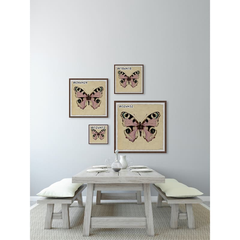 Pink and Black Spotted Framed Print