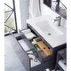 preview thumbnail 18 of 31, James Martin Vanities Milan 35.4" Single Vanity, Modern Gray with Composite Stone Top