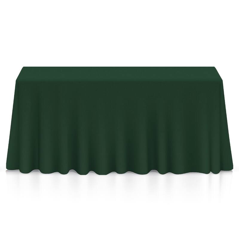 5pk 90 x 156in Polyester Tablecloths for Weddings Hunter Green - Set of 5