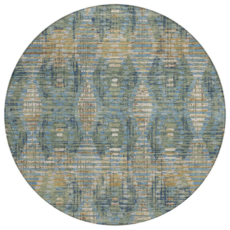 Machine Washable Indoor/ Outdoor Modern Ignacio Chantille Rug