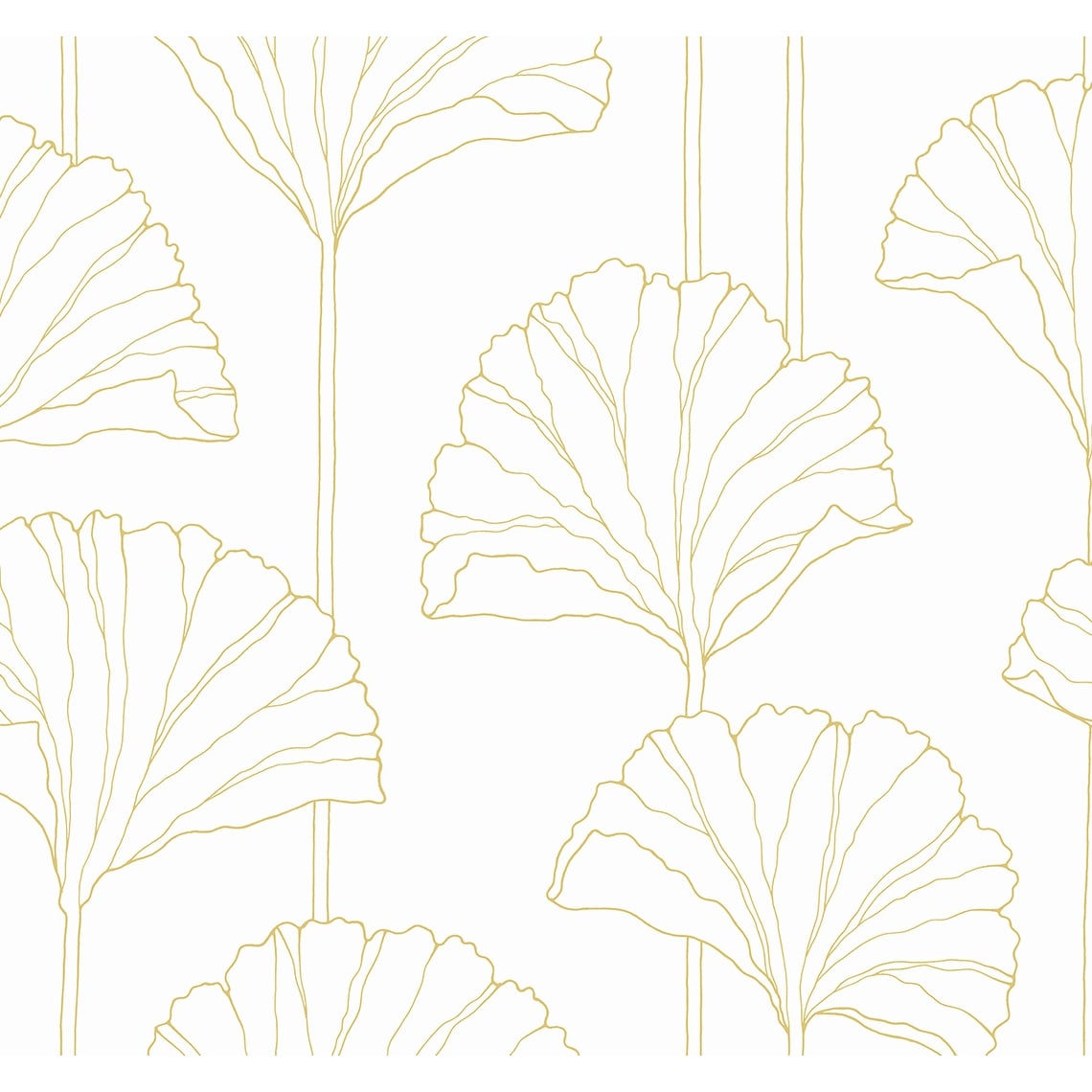 NextWall Ginkgo Leaf Peel and Stick Wallpaper