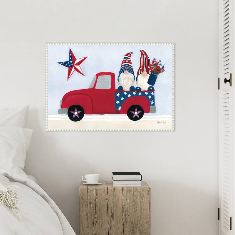 American Gnome II by Yvette St. Amant Framed Canvas Wall Art Print