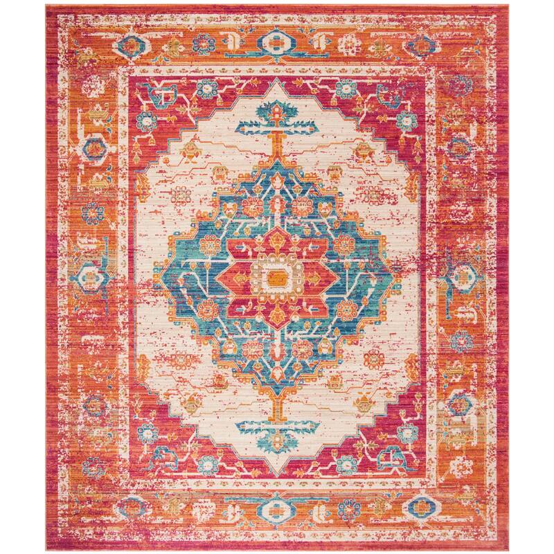 SAFAVIEH Sutton Elena Boho Oriental Polyester Medallion Rug