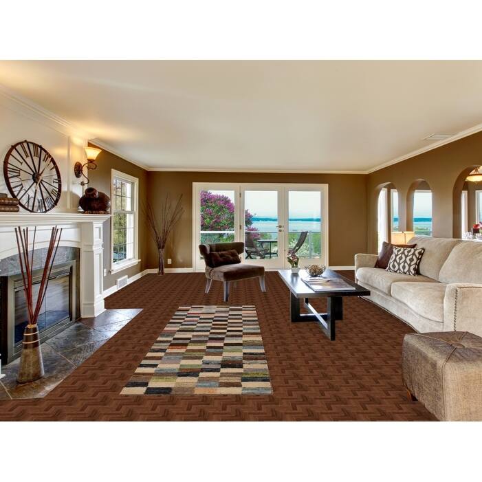 Checkered Moroccan Oriental Runner Rug Hand-Knotted Wool Carpet - 3'2" x 9'8"