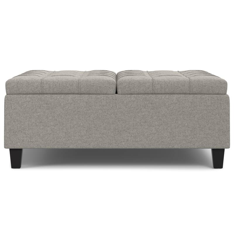 WYNDENHALL Elliot 40 inch Wide Transitional Square Table Ottoman