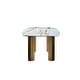 preview thumbnail 7 of 7, Modern 63 " Natural texture Rectangle Faux Marble Dining Table