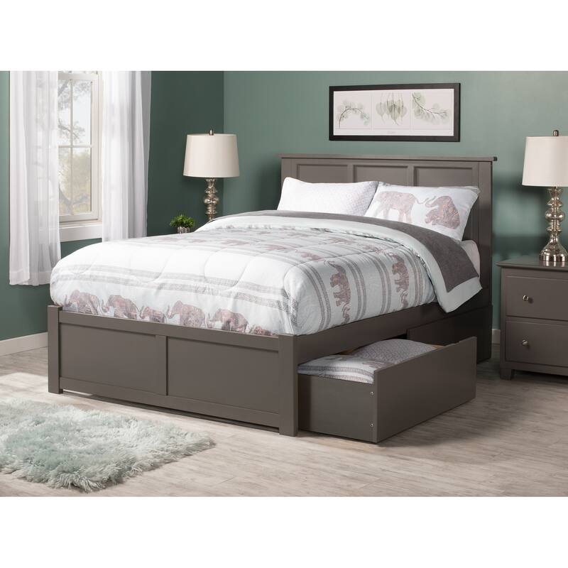 Platform Bed with Drawers - Modern Storage Bed Frame & Turbo Charger