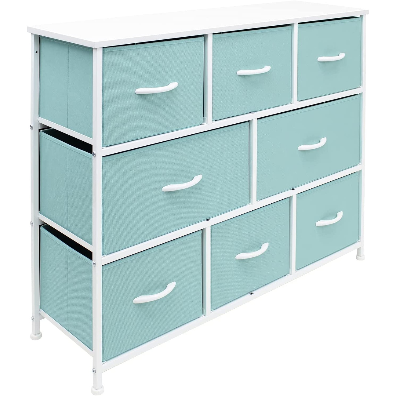Dresser w/ 8 Drawers Furniture Storage Chest for Clothing Organization