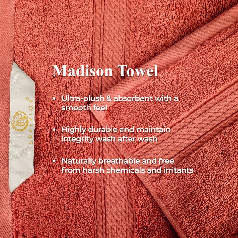 Superior Luxury Egyptian Cotton Bath Towel Set of 4 Ultra Plush, Heavyweight, Absorbent Spa & Hotel Quality Bath Towels Set