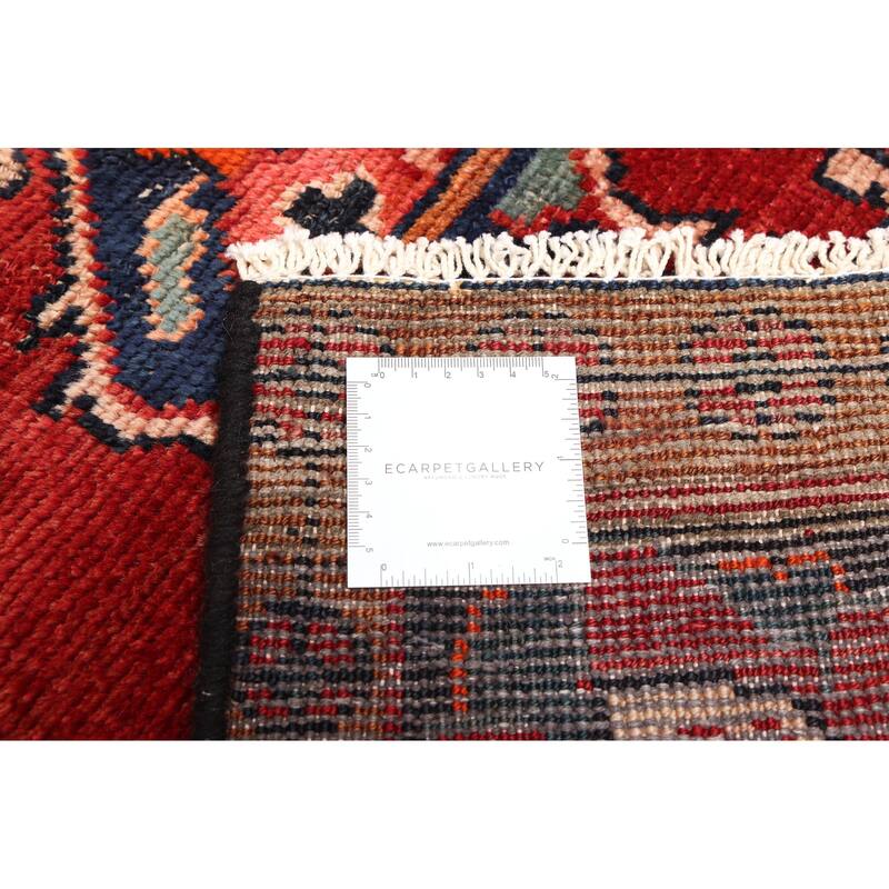 ECARPETGALLERY Hand-knotted Anatolian Vintage Red Wool Rug - 4'5 x 7'8