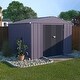 preview thumbnail 18 of 34, VEIKOUS Outdoor Metal Storage Shed with Lockable Door and Air Vents for Garden