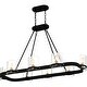 preview thumbnail 3 of 6, Gloucester 8-Light Matte Black Linear Chandelier