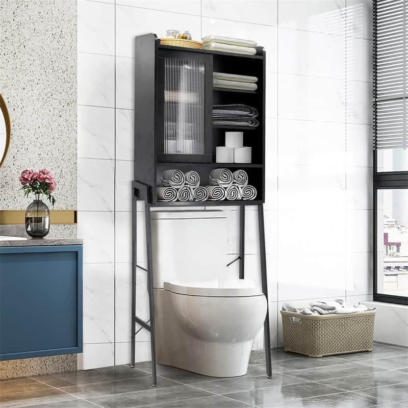 Over The Toilet Storage - 11.6"D x 24.6"W x 67"H