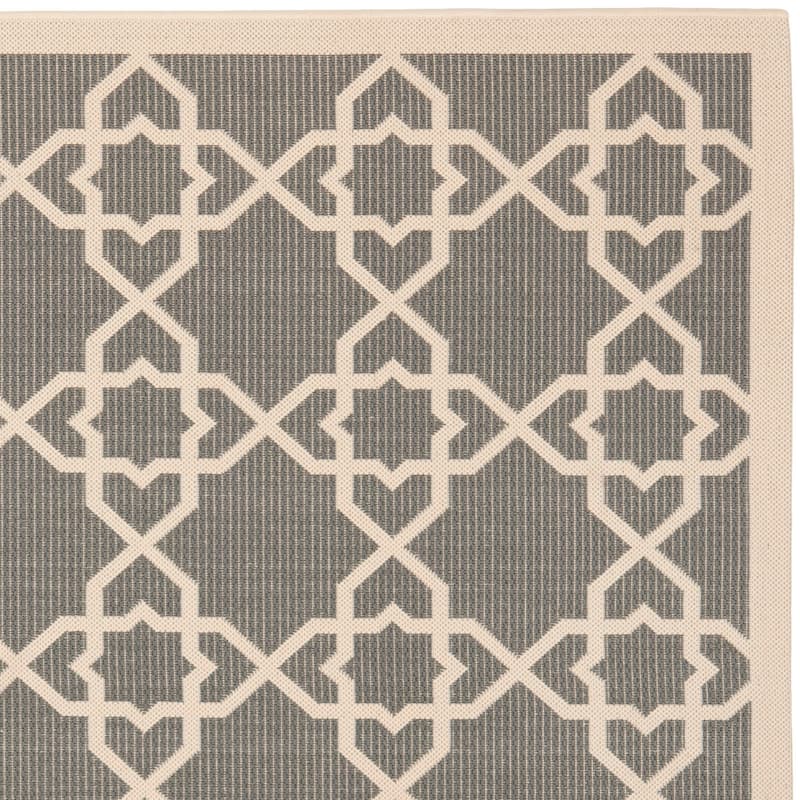 SAFAVIEH Courtyard Lawanda Trellis Indoor/ Outdoor Waterproof Patio Backyard Rug