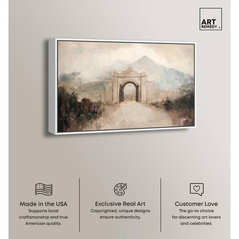 Stone Arch Canvas by Art Remedy