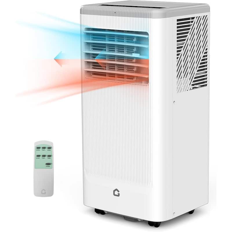 10,000 Btu Portable Air Conditioner with Heater, Cooling Up to 450 Sq.Ft. - White