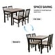 preview thumbnail 10 of 12, Compact 5 Piece Dining Set for Small Spaces(42" Table and Upholstered Chairs)