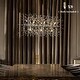 preview thumbnail 2 of 5, 9/12 Light Island Chrome Fireworks Linear Crystal Chandelier