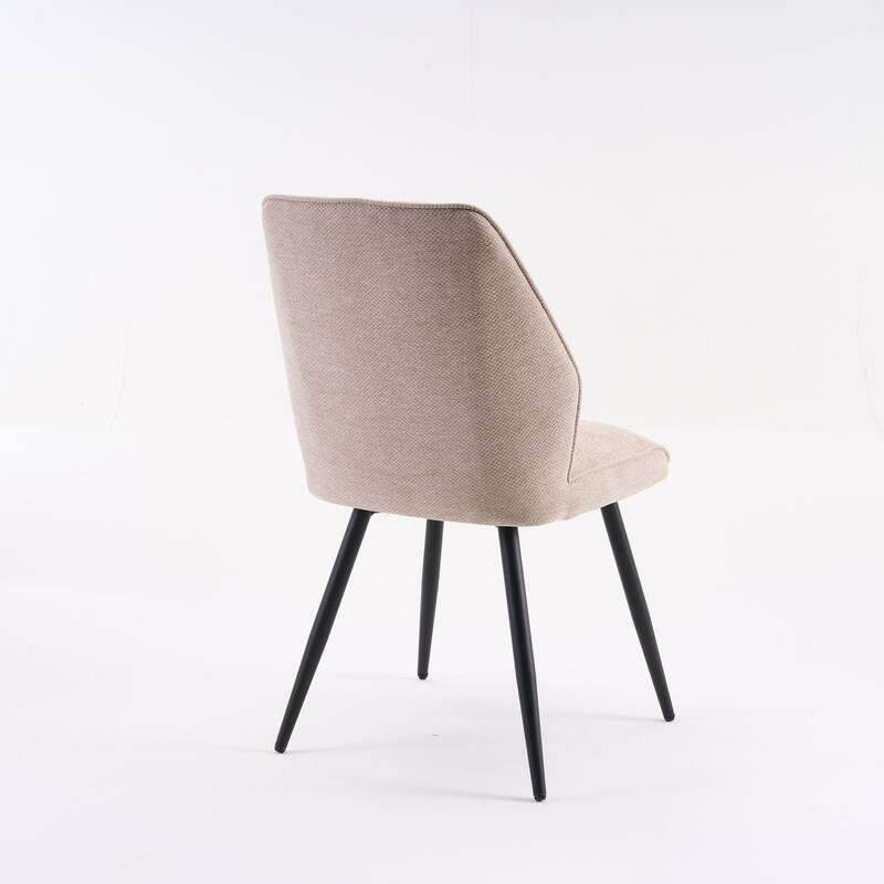 Set of 2 Modern Dining Chairs, Armless Upholstered Side Chairs