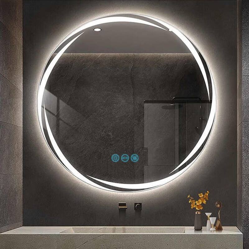 Waterproof Anti Fog LED Bathroom Mirror With Touch Button - 24"