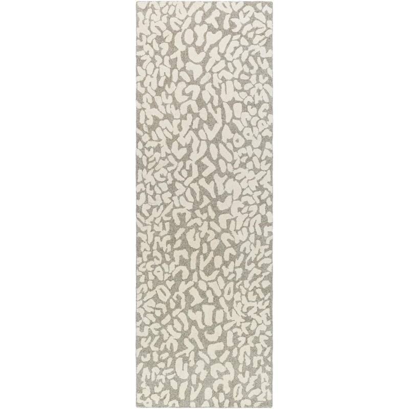 Hand-tufted Jungle Animal Print Wool Area Rug