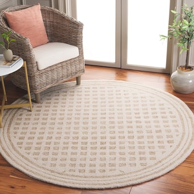 SAFAVIEH Handmade Ebony Aadje Contemporary Wool Rug