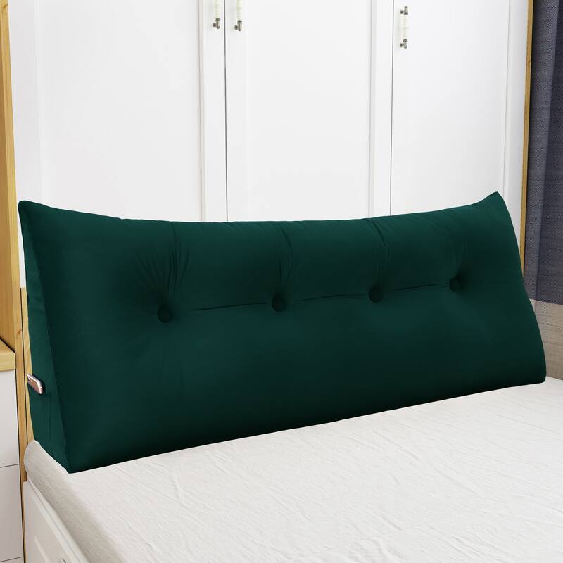 WOWMAX Bed Rest Wedge Bolster Reading Pillow Daybed Dorm Headboard - 54" X 20" X 8"