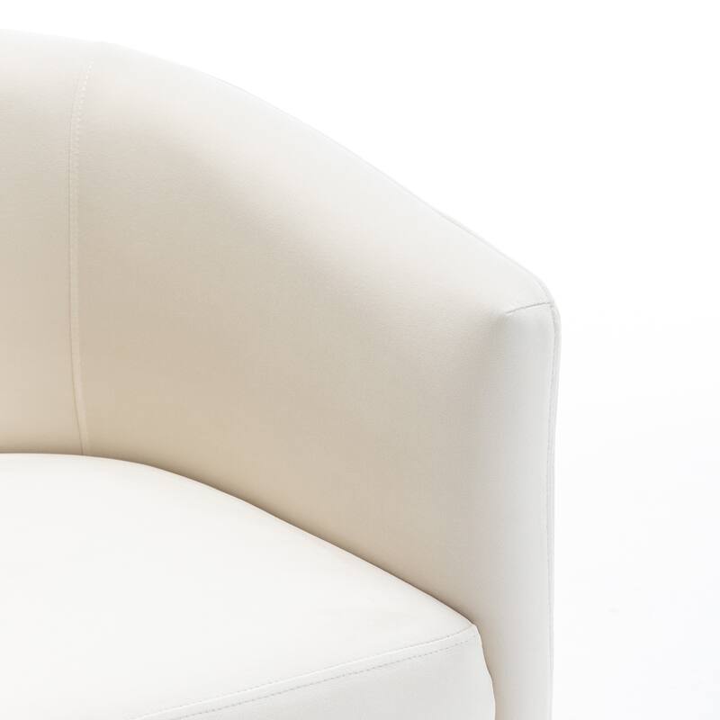 SEYNAR Modern Velvet Accent Chair, Upholstered Barrel Chair with Unique Solid Base for Living Room Soft Club Chair Set of 2